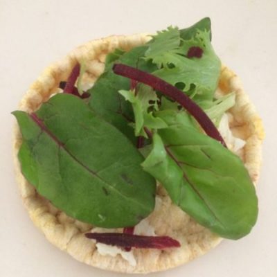 Chicken Cesar Corn Cakes