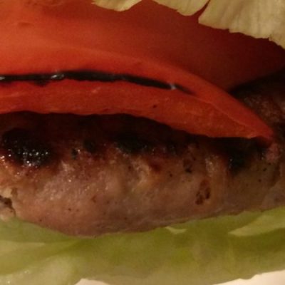 Bunless Turkey Burger