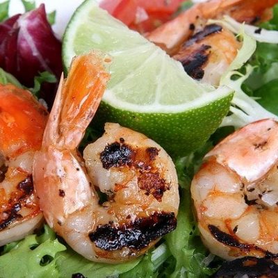 Lime Prawn Cocktail Pitta Salad