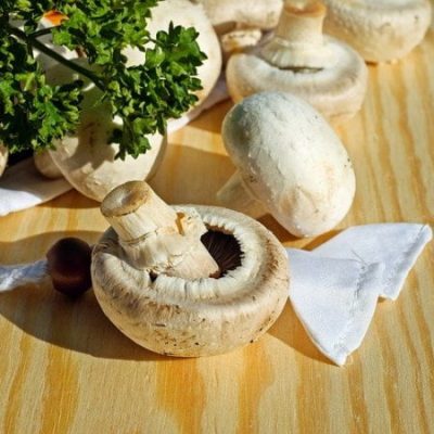 Pesto Stuffed Mushrooms